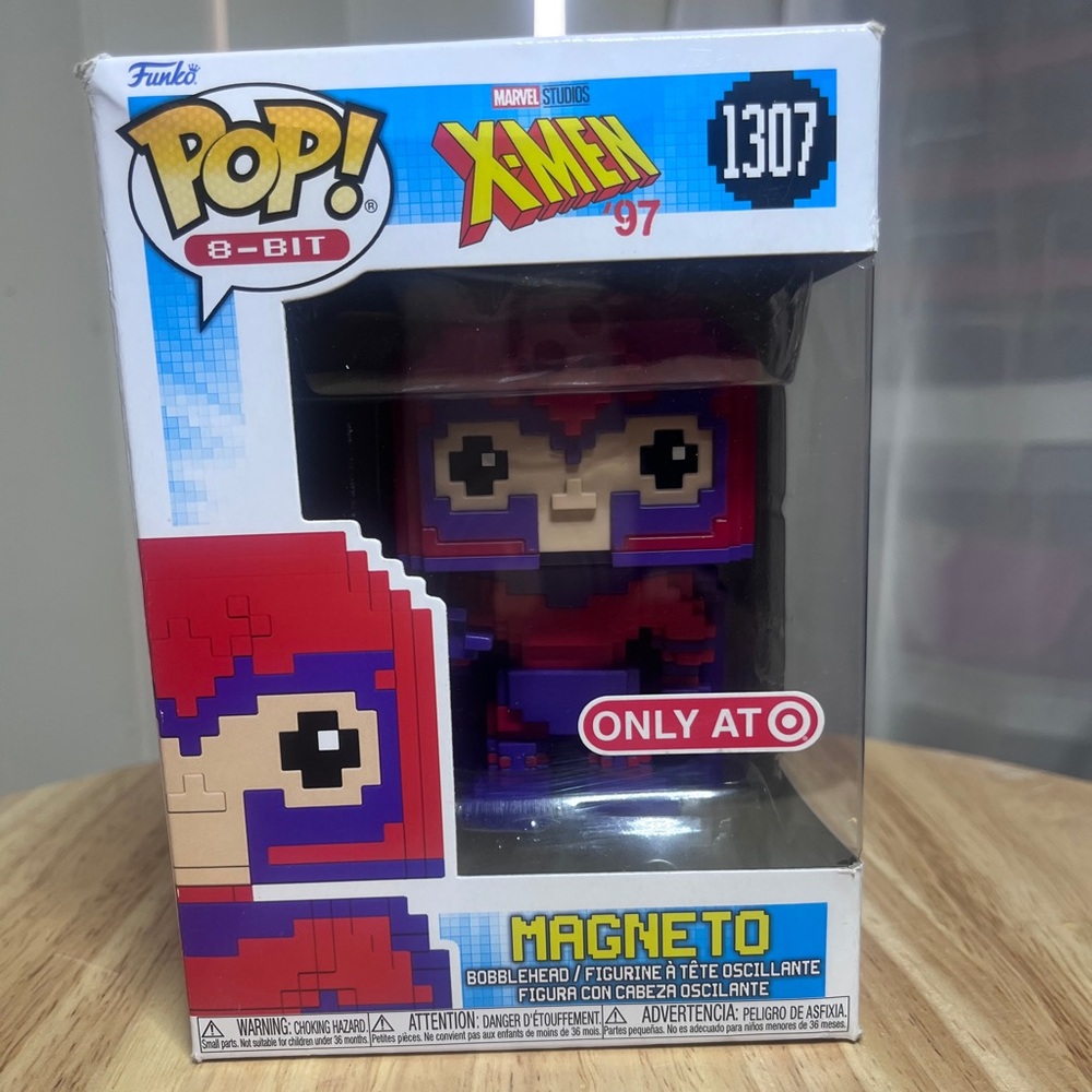Marvel 8-Bit Magneto Figure in Red and Purple